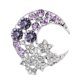thumbnail image 1 of Tendencia de la moda de aleación lindo Broche Broche Estrella Luna, 1 of 2