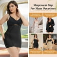 thumbnail image 6 of ANYFIT WEAR Plus Size Shapewear Dress for Women Tummy Control Open Bust Full Slip Under Dresses Sculpt Body Shaper, 6 of 7