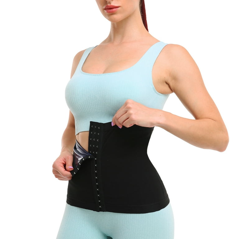 Wrap Waist Trainer For Women & Men - 9.84ft Adjustable Waist Trimmer Snatch Me Up Bandage Wrap - Black