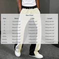 thumbnail image 6 of GERsome Men's Sweatpants Loose Fit Drawstring Waist Wide Leg Color Block Athletic Pants with Pockets, 6 of 6