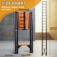 thumbnail image 3 of 22.9-FT Lightweight and portable aluminum telescopic ladder with a 330-pound load capacity | Versatile and foldable for easy storage | Suitable for rooftops, RVs, and outdoor use, 3 of 5