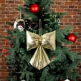 thumbnail image 4 of YIKA Christmas Decorations Christmas Bows Christmas Tree Decorations Hanging Bows Store Window Decoration Christmas Decoration Beige, 4 of 6