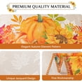 thumbnail image 6 of Softalker Thanksgiving Jacquard Rectangle Tablecloth, Fall Harvest Pumpkins Sunflower Table Cloth, Damask Fabric Washable Table Cover Decoration for Autumn Holiday, Dining, Party, 60 x 120 Inch, 6 of 6
