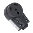 thumbnail image 1 of Prise RV Femelle, 125V 30A 30 Ampères Structure Stable Poignée Ergonomique Réceptacle RV à Bonne Conductivité pour Remplacement, 1 of 8