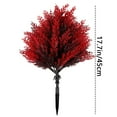 thumbnail image 3 of 17.7" Artificial Cypress Topiary with Spike, Faux Cedar Bush UV Resistant Outdoor Plants for Front Porch, Garden, Patio, Balcony Décor, B, Topiary, 3 of 5