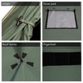 thumbnail image 4 of WHITEDUCK Regatta Canvas Bell Tent - w/StoveJack, Waterproof, 4 Season Luxury Camping and Glamping Yurt Tent Outdoor (16.5' (5M), Water Repellent, Forest Green), 4 of 6