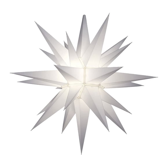 Plastic Development Group Outdoor 21" Prelit Christmas Holiday Star, White