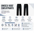 thumbnail image 6 of Kids Sweatpants Boys Girls Loose Fit Straight Leg Open Bottom Athletic Pants with Drawstring Pockets, 6 of 6