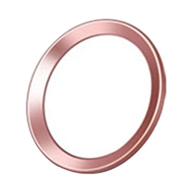 KAKOWELY home button sticker Home Button Sticker Universal Series Metal Home Key Fingerprint Recognition for iPhone - With Packaging (White Color with Rose Gold Edge)