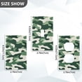 thumbnail image 7 of Yayeee Duplex Wall Plate 1-Gang 4.5"x2.7" Home Receptacle Light Switch Decorative Outlet Cover, Light Green Camouflage Design, 7 of 7