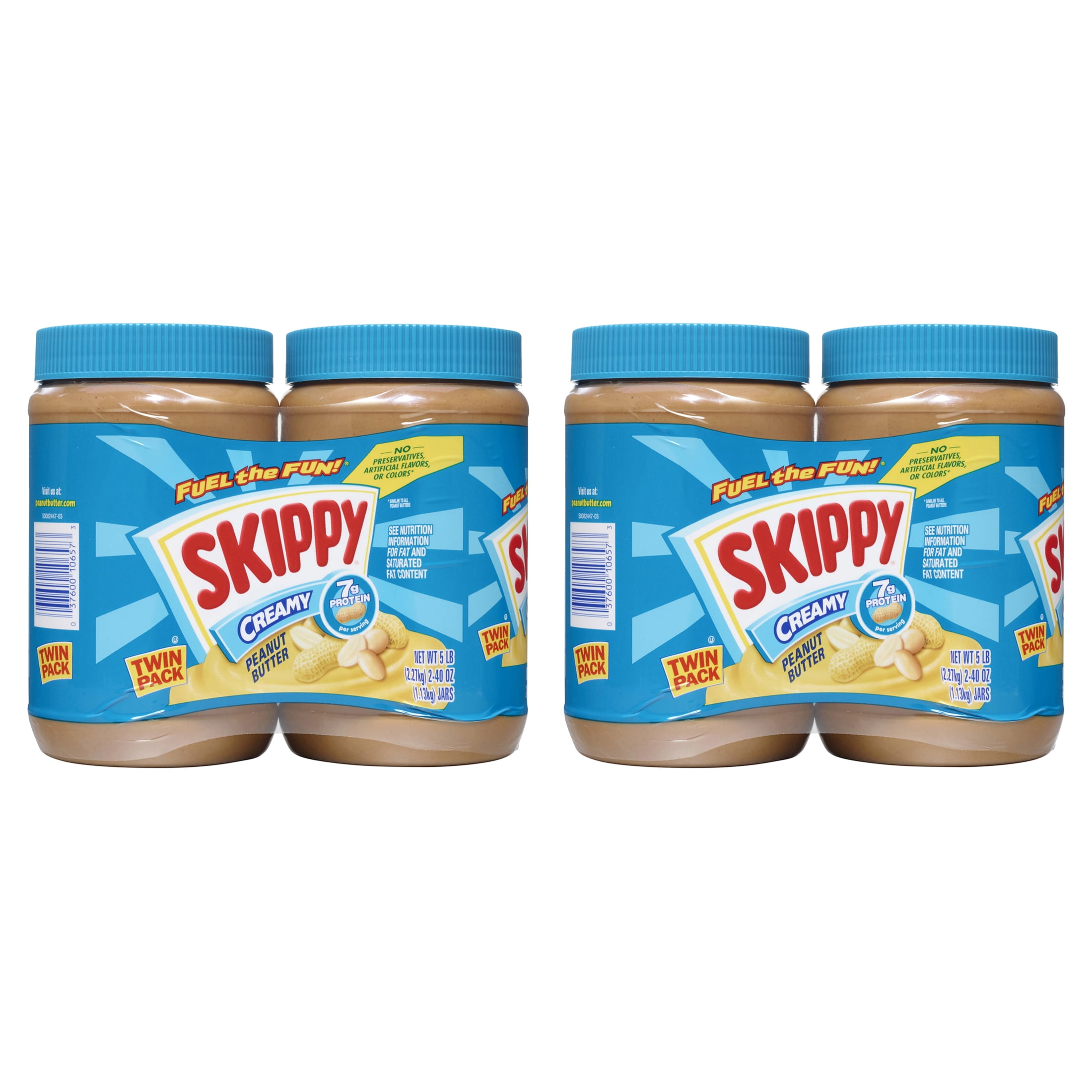 (2 pack) SKIPPY Creamy Peanut Butter Twin Pack 2
