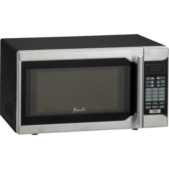 Avanti MO7103SST Counter Top Microwave Oven 0.7 Cu. Ft. Black/Stainless Steel — Residential Use, Standard Application