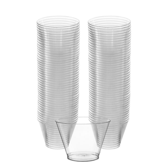 Amscan Big Party Pack CLEAR Plastic Cups 88ct