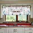 thumbnail image 3 of Yayeee Kitchen Curtains Set of 2 Light Filtering 57"x36" Over Sink Window Panels, Cartoon Natural, 3 of 7