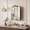 Antique Silver, variant on Jableast 16x24in Vintage Arched Medicine Cabinet with Mirror, Wall Mounted Bathroom Storage with Recessed/Surface Mount Options, Baroque Retro Design, Gold Metal Frame,Easy Install Mirror Cabinet