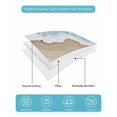 thumbnail image 5 of Quilts Twin XL Size, Turquoise Ocean Soft Comforter Bedding Set for Bed, Gradient Brown Shore Sandy Beach Abstract Lightweight Quilted Bedspread with Pillow Cover(2 Pieces) for All Season, 68x98 Inch, 5 of 6