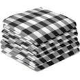 thumbnail image 4 of GZHJMY Soft Absorbent Reusable Kitchen Towels, Set of 6|28x18 in, Black and White Plaid Dining Kitchen Living Room Tea Towels Dish Towels Decorative Towels, 4 of 7
