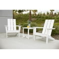 thumbnail image 5 of Arcadia White HDPE Outdoor Adirondack Chair and Table Set (3-Piece), 5 of 17