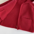 thumbnail image 4 of Agkizg Baby Girls Hooded Raglan Jacket Zip Up Cute Winter Coat with Pockets Solid Color Warm Casual Outerwear for Toddler, 4 of 5
