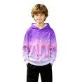 thumbnail image 3 of ZHOGXU Boys Girls Dripping Ice Cream Print Hoodie Long Sleeve Pullover Sweatshirt Kids Casual Classic Tops,3-4 Years, 3 of 7
