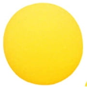 Uncoated Foam Ball, 4", Yellow