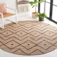 thumbnail image 2 of SAFAVIEH Kilim Wesley Geometric Area Rug, Natural/Charcoal, 3' x 3' Round, 2 of 7