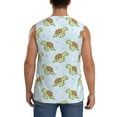 thumbnail image 4 of Uemuo Cartoon Sea Turtle Pattern Men's Sleeveless T-Shirt,Muscle Athletic Tank Top, Moisture-wicking Quick-dry Breathable Classic Tee Top for Gym Run Outdoor Sports-X-Large, 4 of 8
