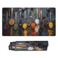 thumbnail image 2 of Kdxio Various Herbs And Spices In Spoons Print Large Gaming Mouse Pad,Non-Slip Base,Water Resist Keyboard Pad for Gamer,Office & Home,29.5 x 15.8 in, 2 of 9