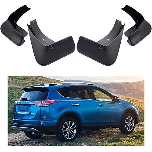 MOERTIFEI Garde-Boue de Voiture avec Rabats Anti-Éclaboussures Compatible avec Toyota RAV4 2016 2017 2018