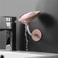 thumbnail image 4 of Toystoory Escurridor de jabón, soporte para ventosa, estante montado en la pared, escurridor de plástico Flexible, cocina, inodoro, baño Juegos de accesorios de baño Rosa claro, 4 of 6