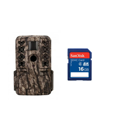 Moultrie M-50 20MP Low Glow Infrared Game Trail Camera, Camo + 16GB SD (Best Infrared Game Camera)