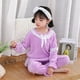 thumbnail image 4 of Conjunto de pijama de franela cálida para niñas, de estilo princesa ropa de dormir, regalo de Navidad, Otoño e Invierno, 4 of 4