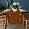 thumbnail image 2 of Happy Birthday Table Runner - 60 Inch Long, Kitchen Dining Table Runner Dresser Scarves, Brown Modern Abstract Art Farmhouse Decor for Coffee Tables Wedding Party Banquet, 2 of 8