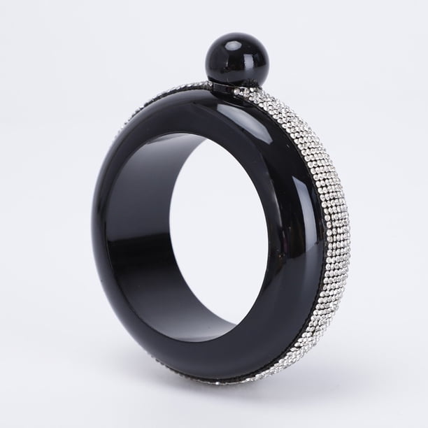 Pulsera Frasco Brazalete Frascos Creativo Acero Inoxidable 304 Y Frasco De Cadera Embudo Conjunto Para Mujeres Frasco De Acero Inoxidable De 3.5 Oz Hecho A Mano