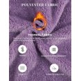 thumbnail image 4 of Pyjama en Molleton Sherpa Duveteux pour Femme, Chaud, à Enfiler, Col à Revers, Ensemble de Nuit, 4 of 6