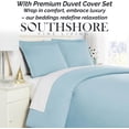 thumbnail image 5 of Neutral Solid Color 3-Piece Duvet Cover Set by Southshore Fine Linens, 5 of 9