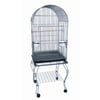 6804 3/8" Bar Spacing Tall Shall Top Small Bird Cage - 18"x14" In Black