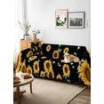 thumbnail image 3 of Vintage Sunflowers Couch Cover, Elegant Pastoral Botanical Watercolor Oversized Sofa Cover Blanket for 3 Cushion Couch, Sectional Sofa Slipcover Furniture Protector for Living Room Bedroom 71''x150'', 3 of 9