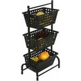 3Tier Market Basket Storage Stand for Fruit,Vegetables, Households Storage Cart
