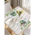 thumbnail image 5 of St. Patrick's Day Placemats Set of 6, Green Truck Clovers Floral Butterfly Wood Placemats for Dining Table, Place Mats for Kitchen Tabletop, Waterproof Wipeable Dining Table Mats Set, 5 of 9