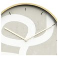 thumbnail image 6 of 24 Inches Round Wooden Wall Clock Silent Battery Operated, Home Decorative Large Wall Clock, Pastel Gray Geometric Line Clock Wall Art Decor for Living Room Kitchen Bedroom Classroom, 6 of 7