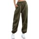 thumbnail image 1 of Pantalones deportivos de cintura elástica para mujer, pantalones deportivos casuales largos, pantalones holgados de color sólido, 1 of 5