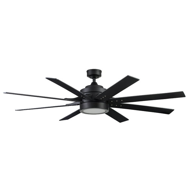 Honeywell 62 Xerxes Matte Black Remote Control Ceiling Fan 8 Blades Com Honeywell 62 Xerxes Matte Black Remote, Black Ceiling Fan With Remote