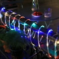 thumbnail image 5 of Merkaren Solar Rope Lights 33Ft 100 LEDs Solar Rope Lights Outdoor Waterproof Led Multicolor Fairy Lights for Outside Fence Yard Christmas Decor Landscape Lighting, 5 of 7