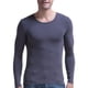 thumbnail image 2 of Qarigey Ropa interior térmica para hombre, cálida, suave, agradable a la piel, capa base, vestido cálido, Villose, ropa de invierno diaria, otoño Camisetas Gris oscuro XXL Qarigey AP013484-15, 2 of 6