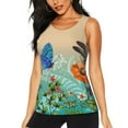 thumbnail image 2 of Haiem Colorful Plants And Insects Workout Tank Tops for Women, Athletic Sports Slim-Fit Tank Tops, Compression Sleeveless Dry Fit Shirts,Athletic Shirt-Medium, 2 of 9