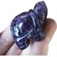 thumbnail image 2 of 1 pieza de cristales de amatista natural y piedras curativas de tortuga, 1,5 pulgadas, figuras de piedras preciosas de bolsillo Reiki, decoración de habitación, piedras preciosas, 2 of 4