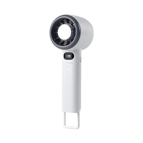 High-Speed Rechargeable Handheld Fan with Digital Display, Portable USB Fan for Outdoor Use, Powerful Wind, Quiet Operation, Long Battery Life