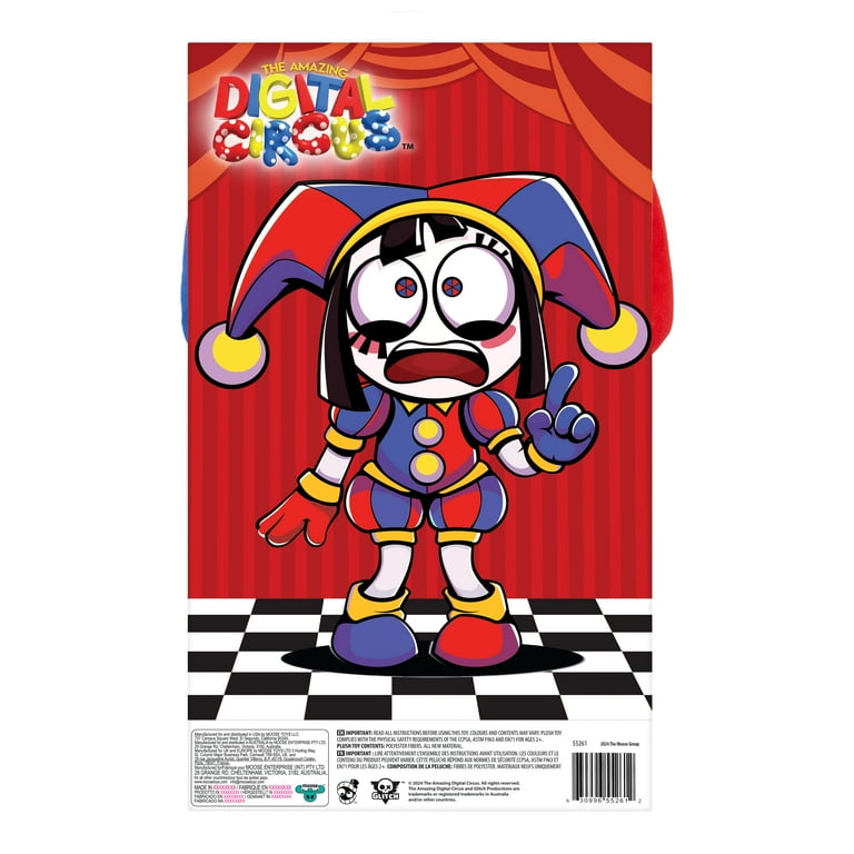 Amazing Digital Circus Large Plush 12" Pomni Figure, Premium Materials & High Quality Embroidery, Ages 4+ - Walmart.com Amazing Digital Circus Large Plush 12" Pomni Figure, Premium Materials & High Quality Embroidery, Ages 4+ - Walmart.com