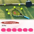 thumbnail image 4 of Tennis Racket Dampener [6PCS] - Funny Bubble Shape Silicone Tennis Shock Absorber Racket Vibration Dampener [Pink], 4 of 7
